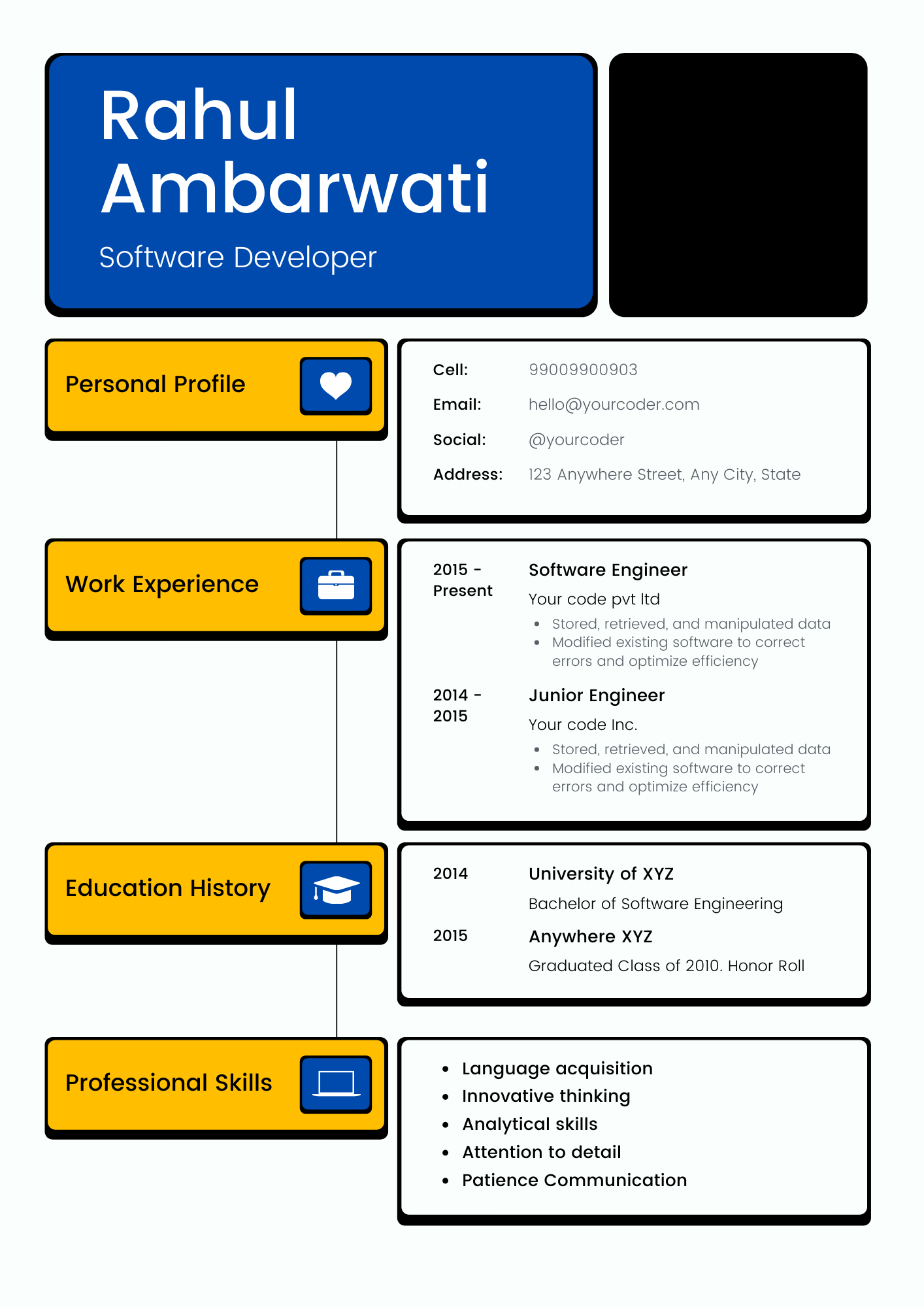 Infographic resume 1